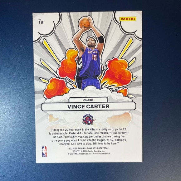 Vince Carter Bomb Squad Insert 2023-24 Panini Donruss Phoenix Suns - Picture 2 of 2